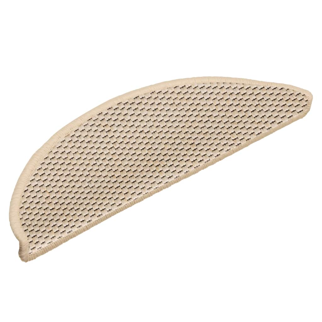 Trapmatten zelfklevend 15 st sisal-look 56x17x3 cm berber is nu te koop bij PeponiXL, paradijselijk wonen!