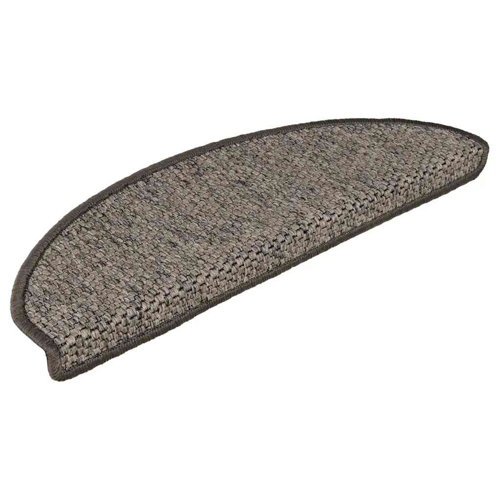 Trapmatten zelfklevend 15 st sisal-look 65x21x4 cm grijs-beige is nu te koop bij PeponiXL, paradijselijk wonen!
