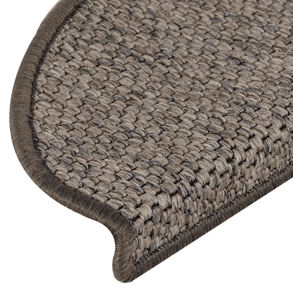 Trapmatten zelfklevend 15 st sisal-look 65x21x4 cm grijs-beige is nu te koop bij PeponiXL, paradijselijk wonen!