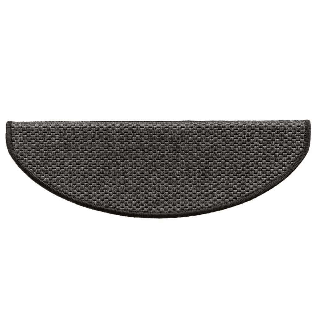 Trapmatten zelfklevend 15st sisal-look 65x21x4cm antracietkleur is nu te koop bij PeponiXL, paradijselijk wonen!