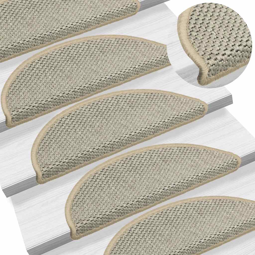 Trapmatten zelfklevend 15 st sisal-look 65x21x4 cm lichtgroen is nu te koop bij PeponiXL, paradijselijk wonen!