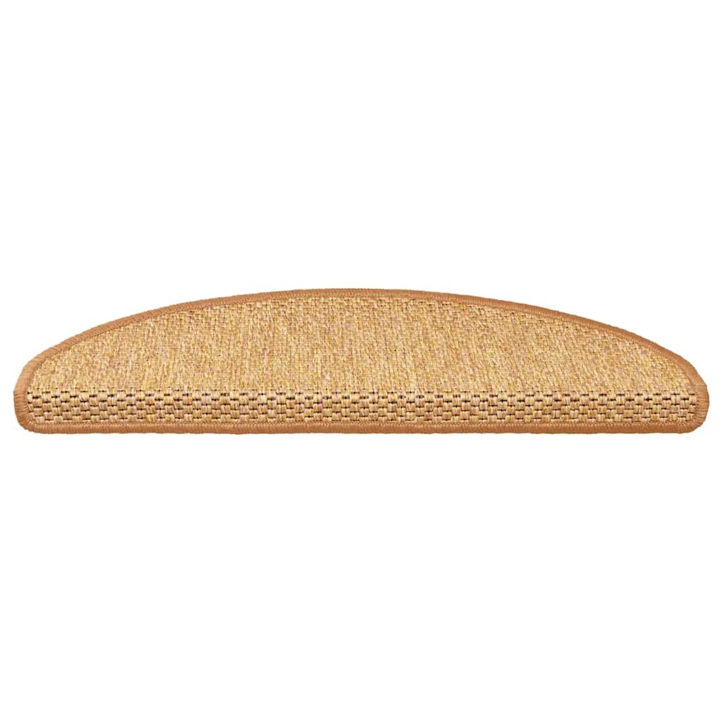 Trapmatten zelfklevend 15 st sisal-look 65x21x4 cm sisalkleurig