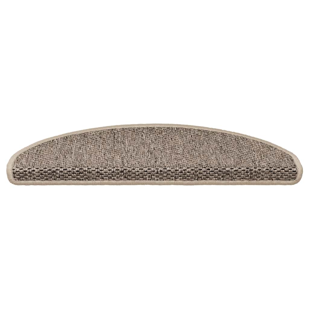 Trapmatten zelfklevend 15 st sisal-look 65x21x4 cm donkerbeige is nu te koop bij PeponiXL, paradijselijk wonen!
