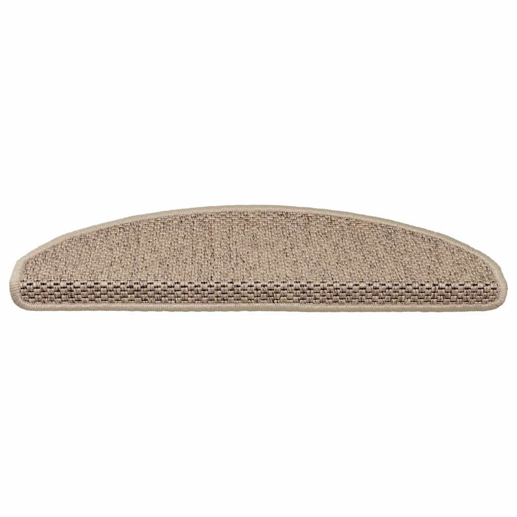 Trapmatten zelfklevend 15 st sisal-look 65x21x4 cm zandkleurig is nu te koop bij PeponiXL, paradijselijk wonen!