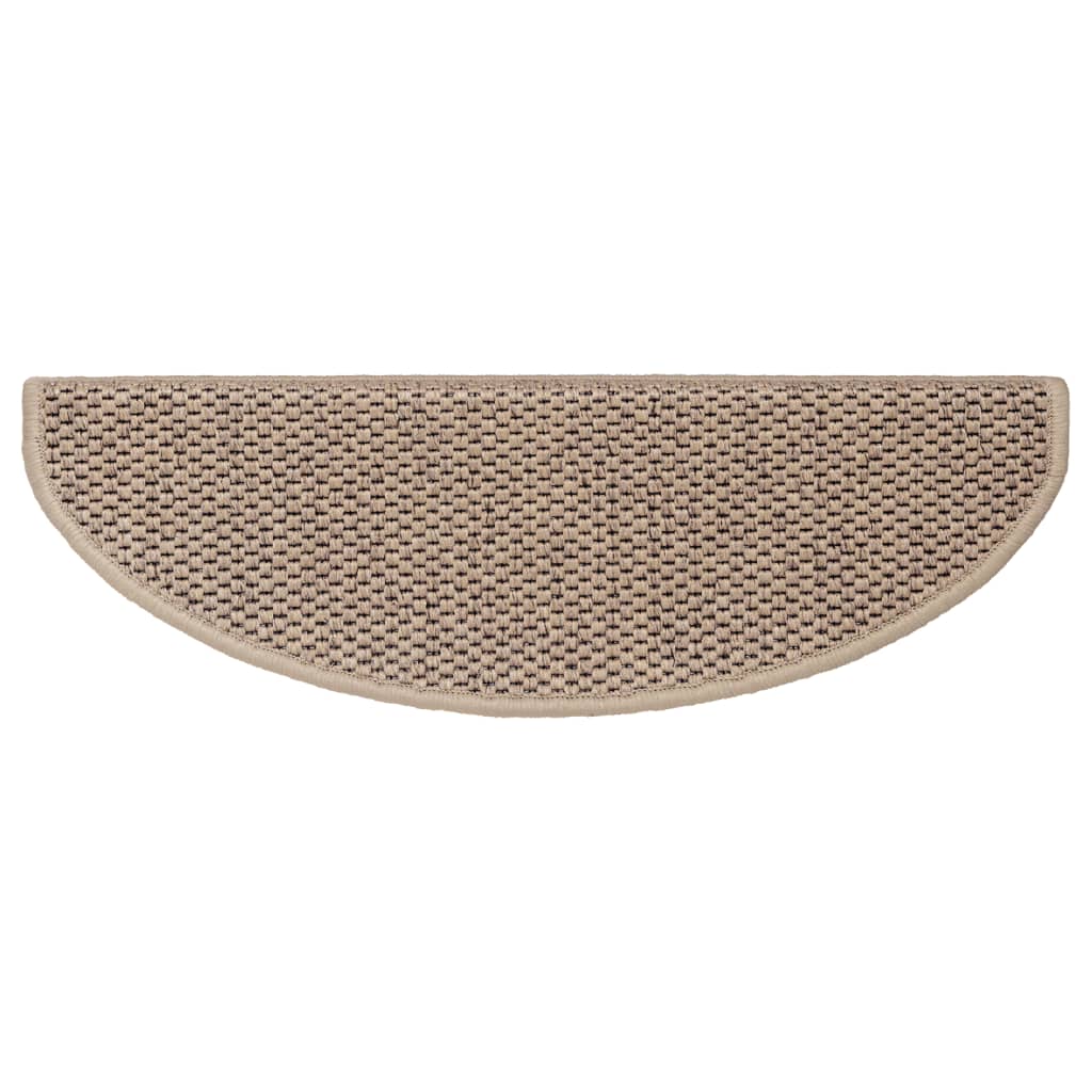 Trapmatten zelfklevend 15 st sisal-look 65x21x4 cm zandkleurig is nu te koop bij PeponiXL, paradijselijk wonen!