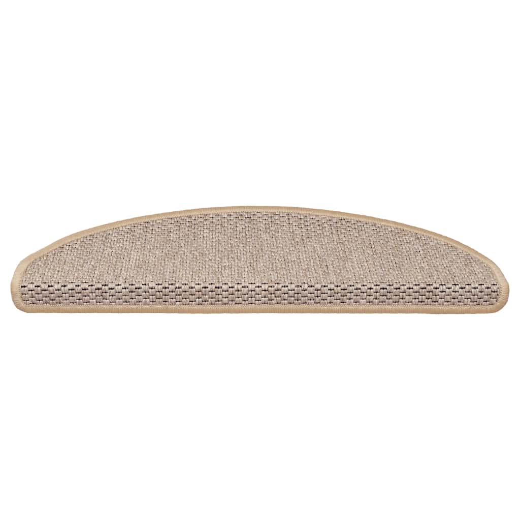 Trapmatten zelfklevend 15 st sisal-look 65x21x4 cm lichtbeige is nu te koop bij PeponiXL, paradijselijk wonen!