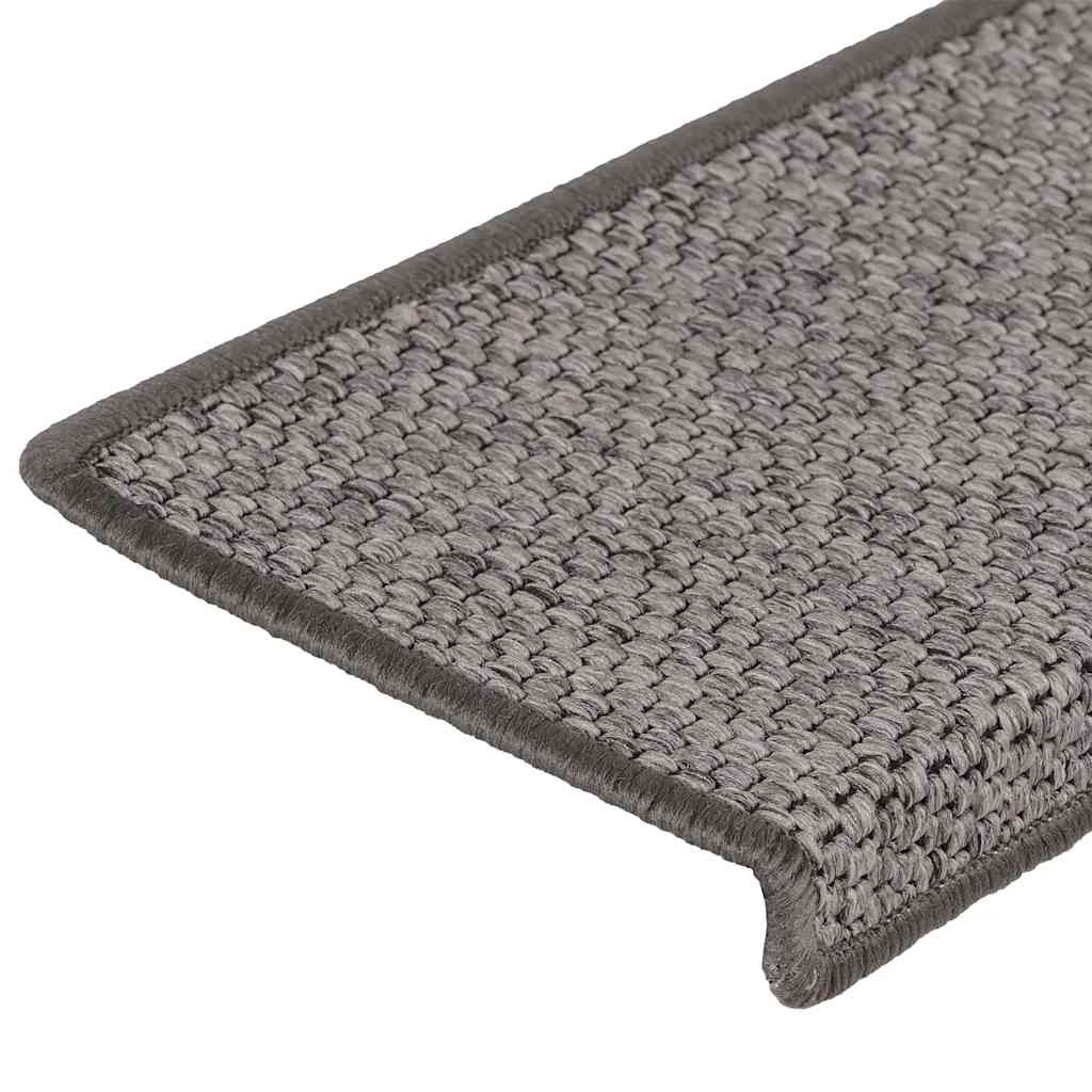 Trapmatten zelfklevend 15st sisal-look 65x21x4cm grijs en beige is nu te koop bij PeponiXL, paradijselijk wonen!