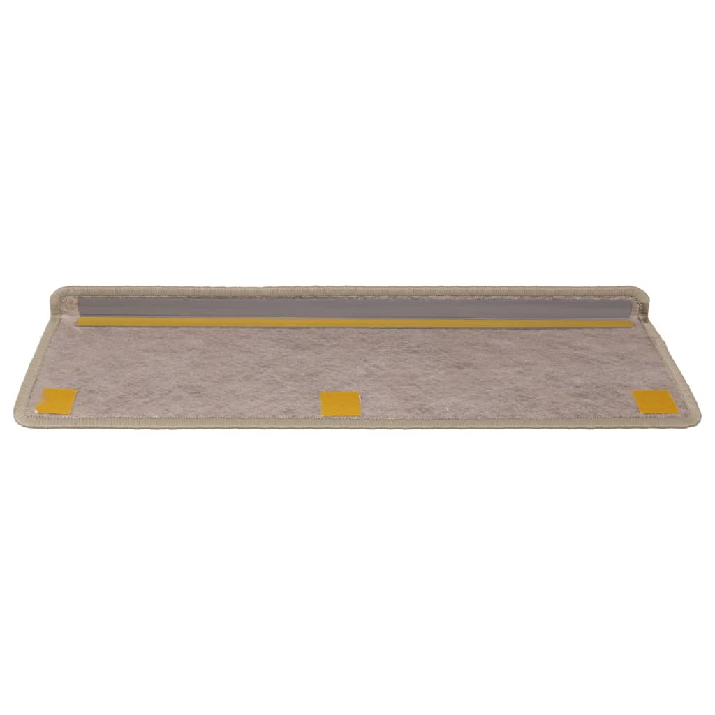 Trapmatten zelfklevend 15 st sisal-look 65x21x4 cm zandkleurig is nu te koop bij PeponiXL, paradijselijk wonen!