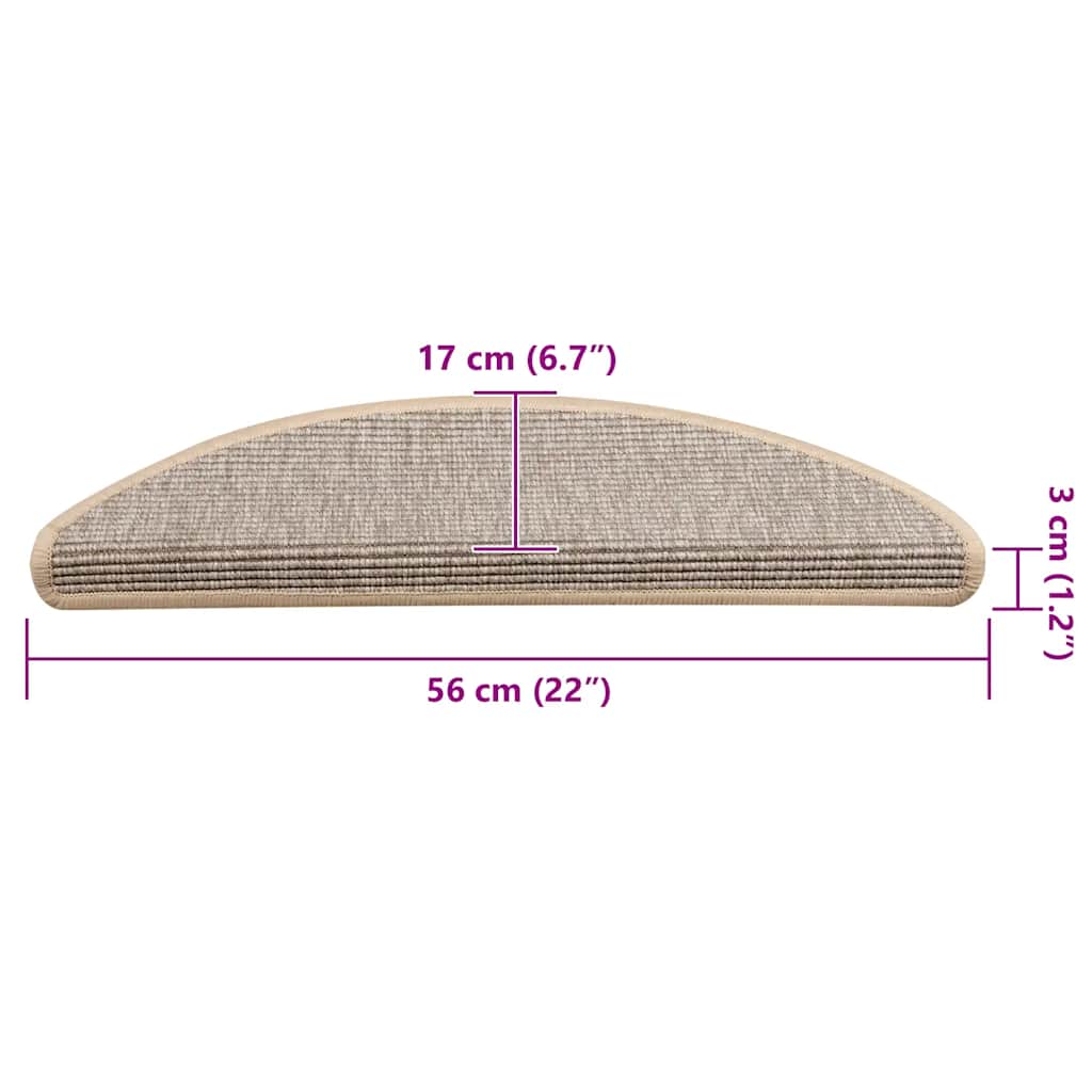 Trapmatten 15 st 56x17x3 cm Zilver Halfrond is nu te koop bij PeponiXL, paradijselijk wonen!