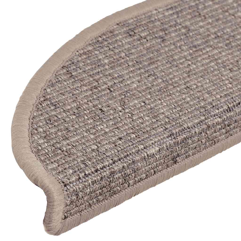 Trapmatten 15 st 56x17x3 cm Donkerbeige Halfrond is nu te koop bij PeponiXL, paradijselijk wonen!