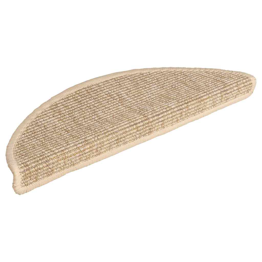 Trapmatten 15 st 56x17x3 cm Lichtbeige Halfrond is nu te koop bij PeponiXL, paradijselijk wonen!