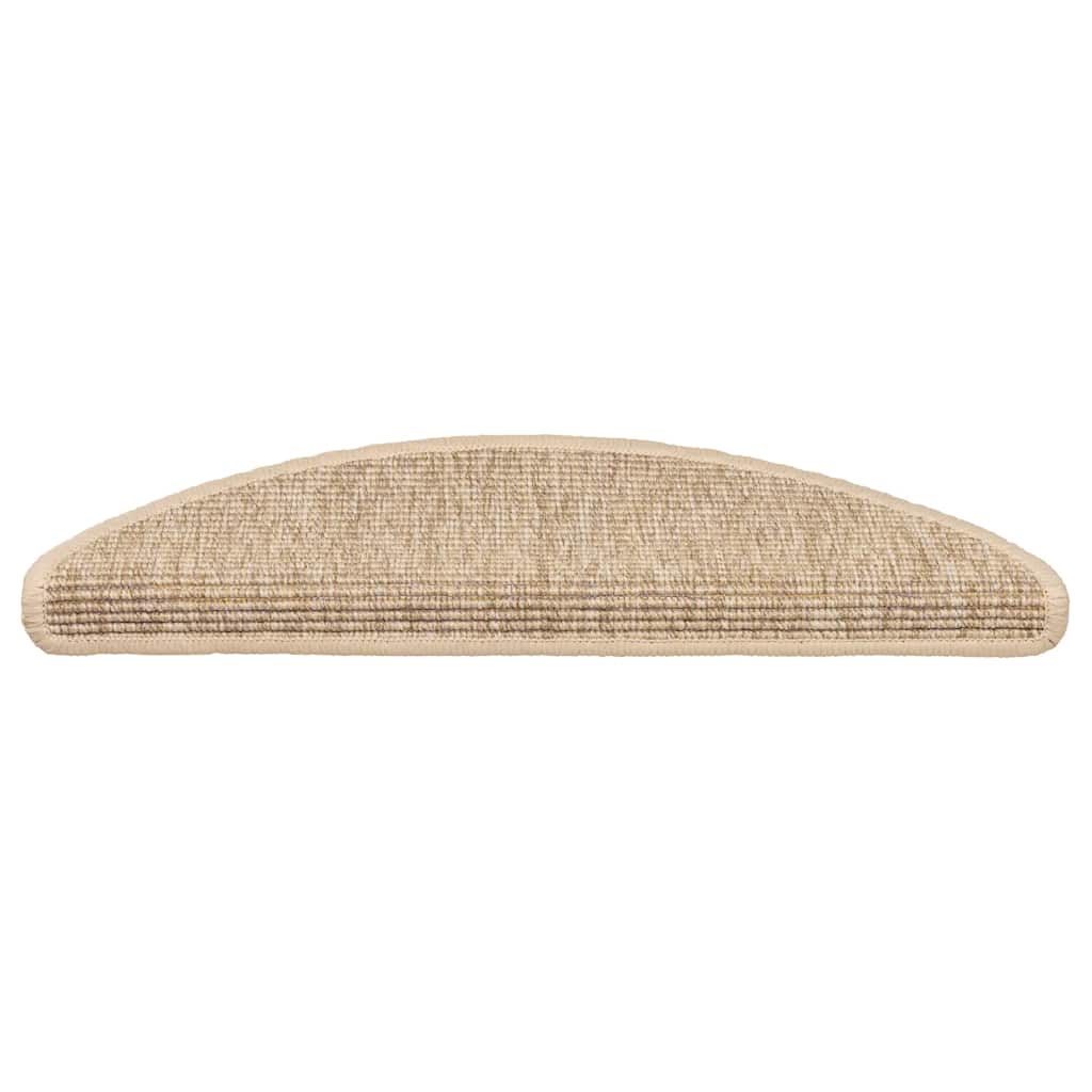 Trapmatten 15 st 56x17x3 cm Lichtbeige Halfrond is nu te koop bij PeponiXL, paradijselijk wonen!