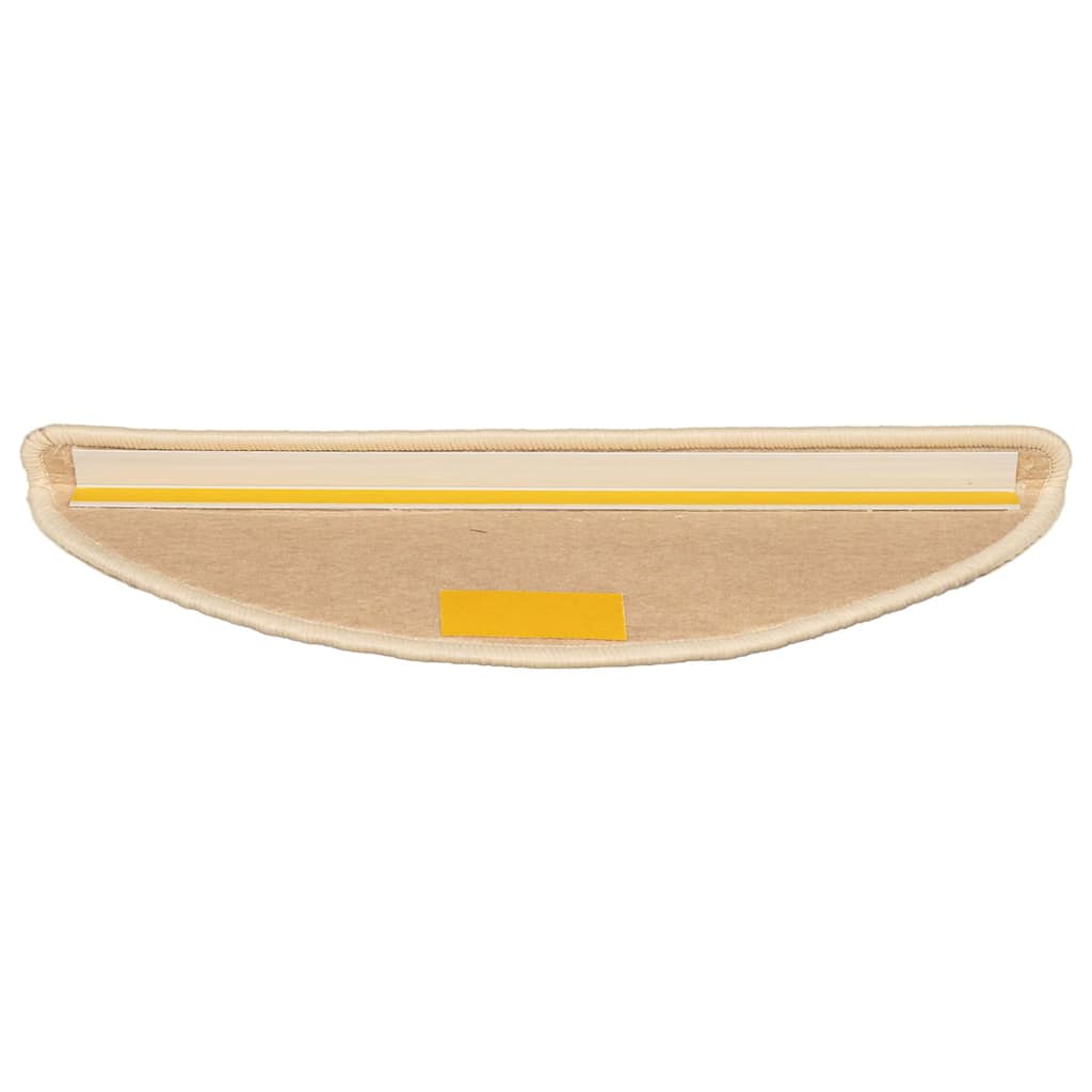 Trapmatten 15 st 56x17x3 cm Lichtbeige Halfrond is nu te koop bij PeponiXL, paradijselijk wonen!