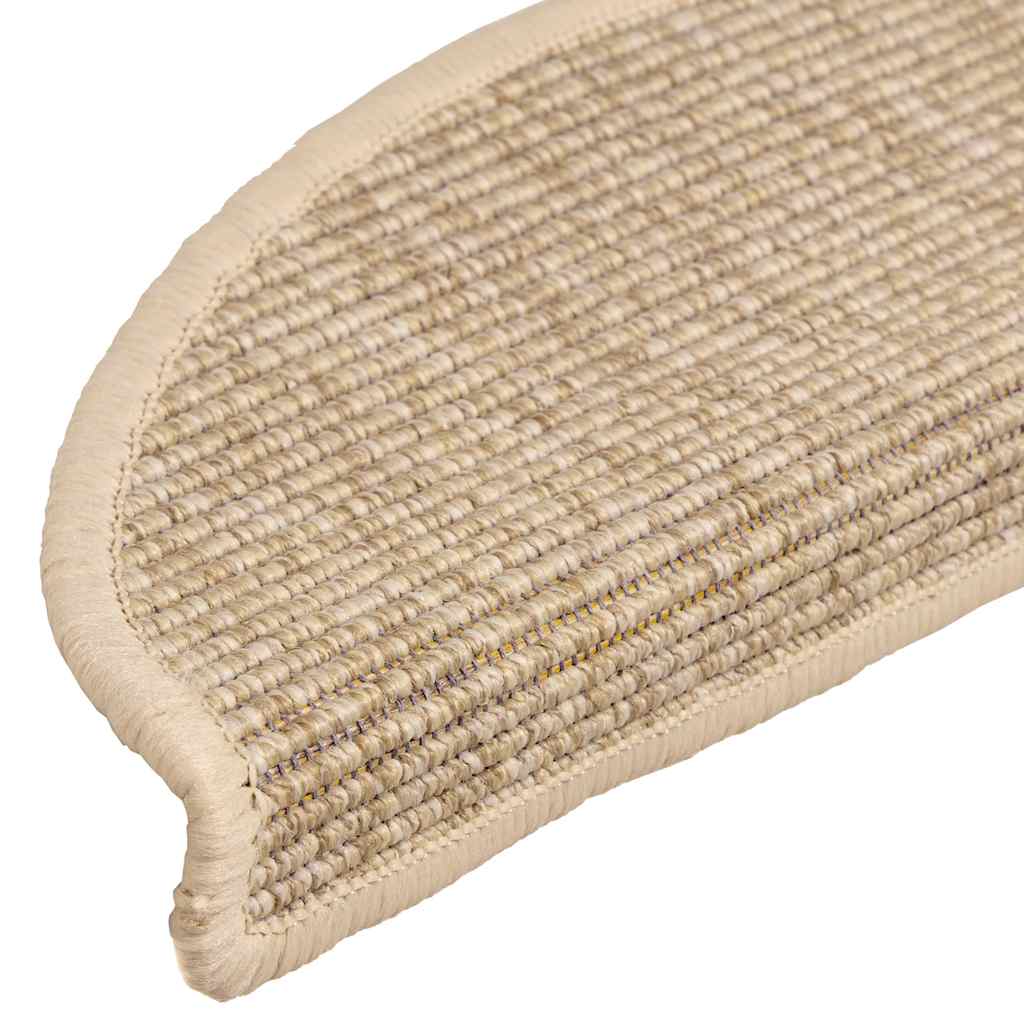 Trapmatten 15 st 56x17x3 cm Lichtbeige Halfrond is nu te koop bij PeponiXL, paradijselijk wonen!