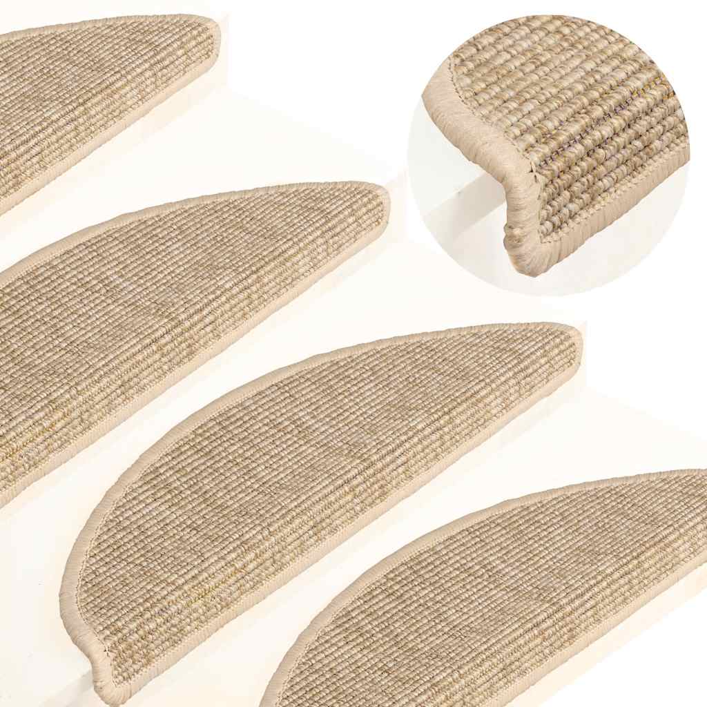 Trapmatten 15 st 56x17x3 cm Lichtbeige Halfrond is nu te koop bij PeponiXL, paradijselijk wonen!