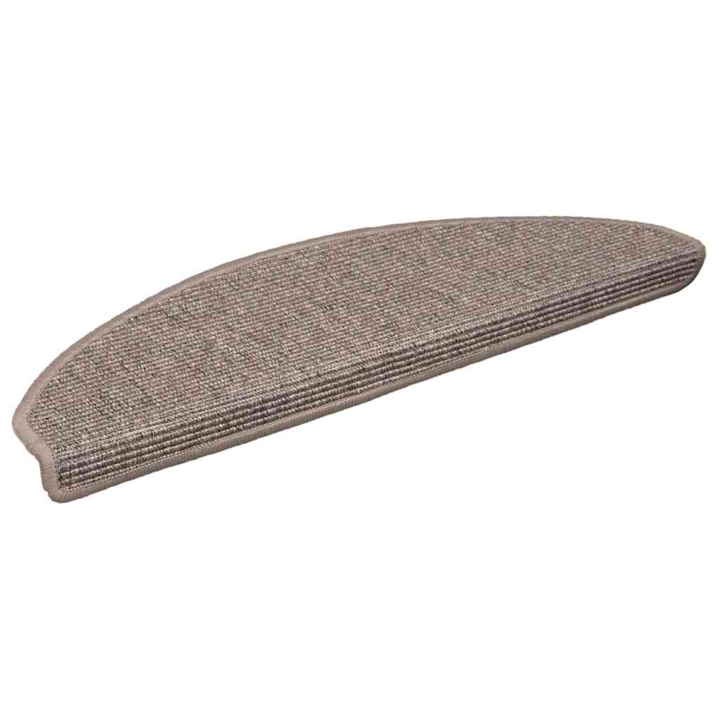 Trapmatten 15 st 65x21x4 cm Donkerbeige Halfrond Groot is nu te koop bij PeponiXL, paradijselijk wonen!