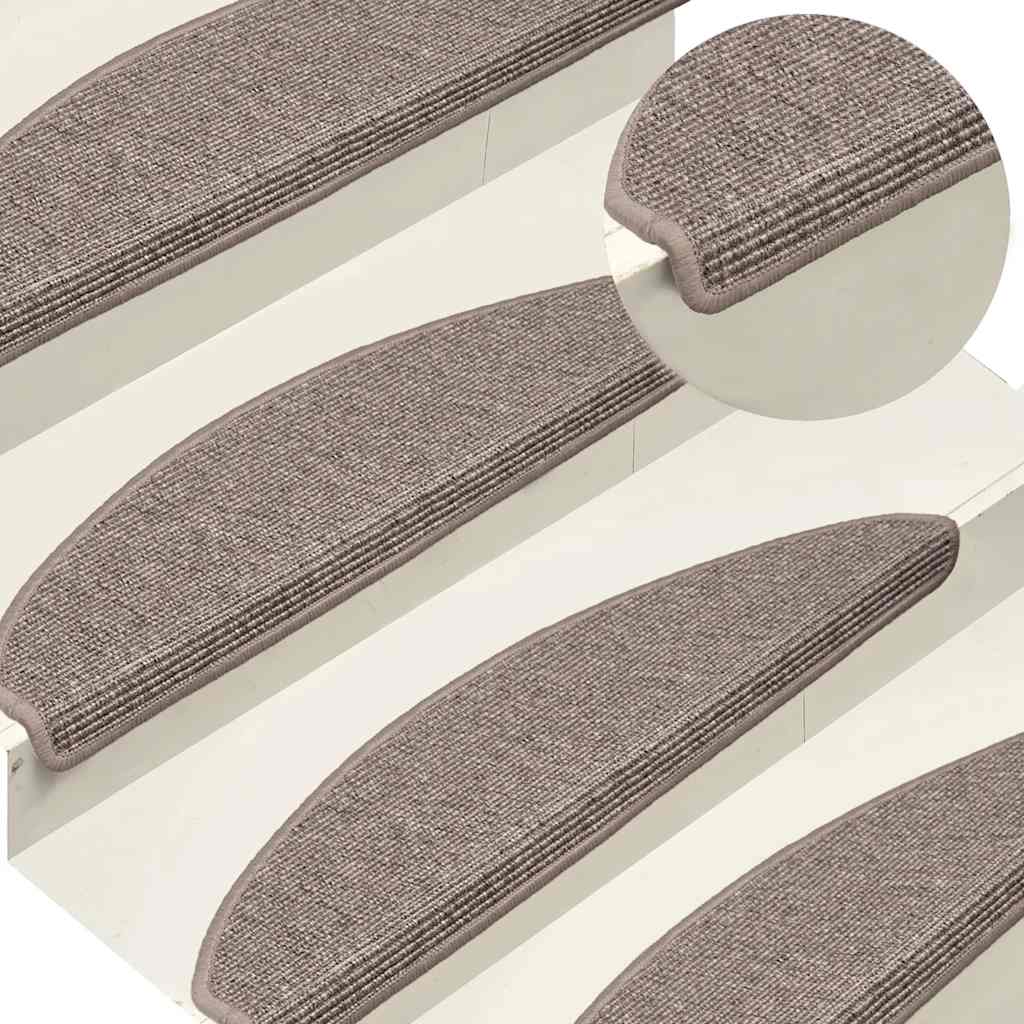 Trapmatten 15 st 65x21x4 cm Donkerbeige Halfrond Groot is nu te koop bij PeponiXL, paradijselijk wonen!