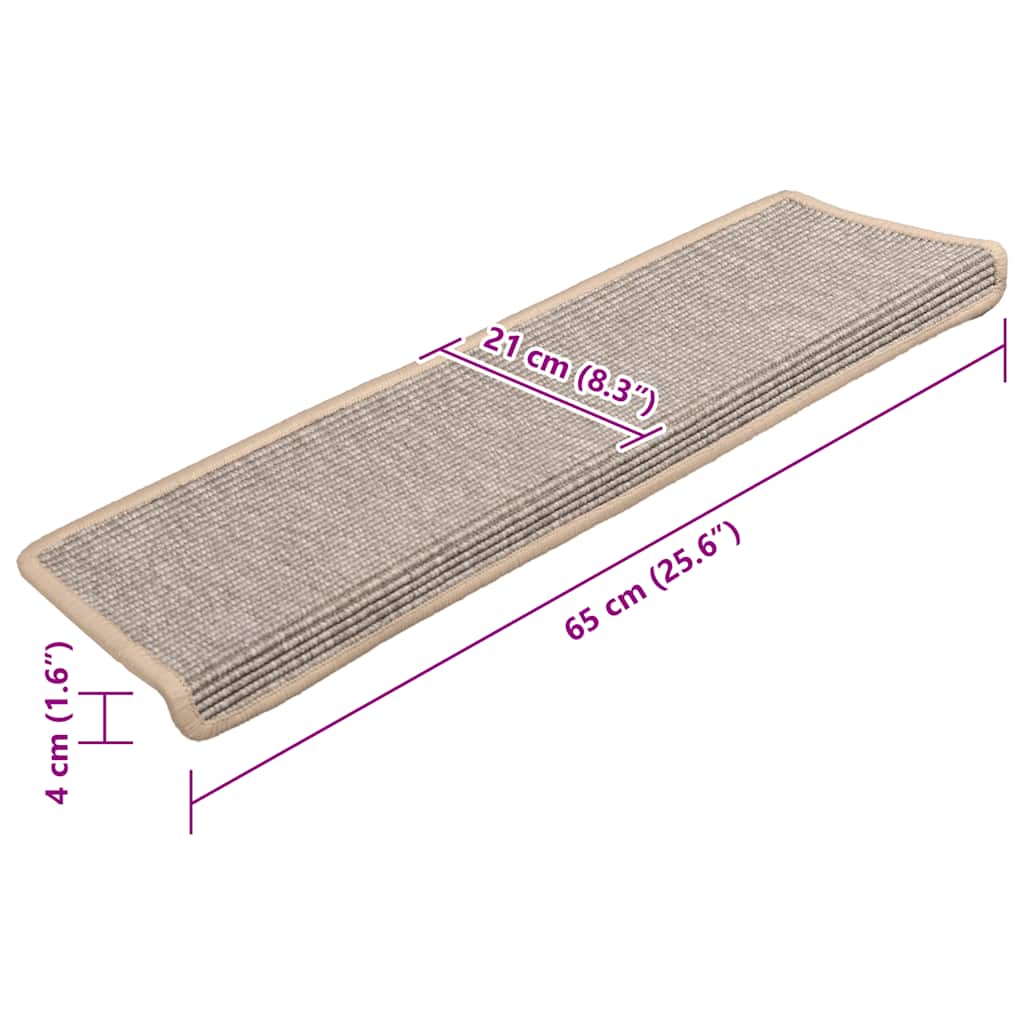 Trapmatten 15 st 65x21x4 cm zilver met rechthoekige rand is nu te koop bij PeponiXL, paradijselijk wonen!
