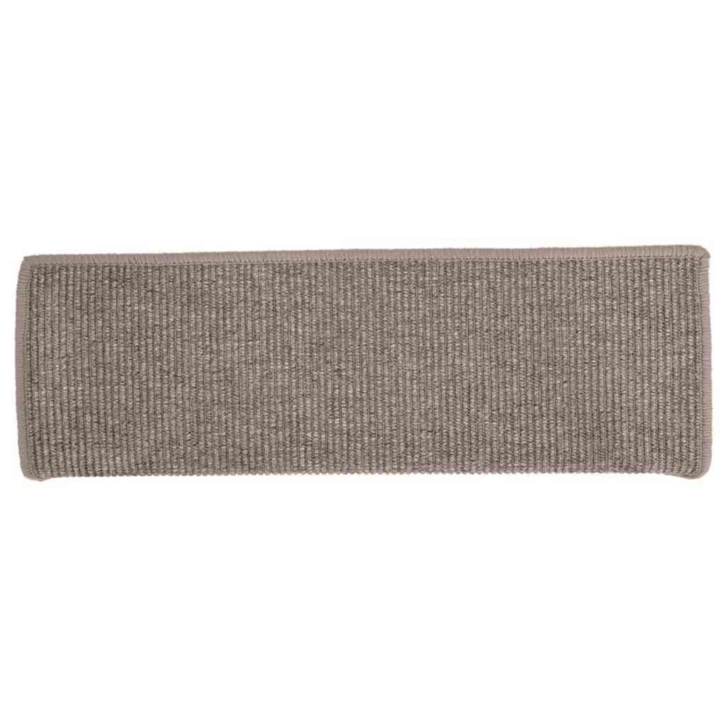 Trapmatten 15 st 65x21x4 cm Donkerbeige Rechthoekige Rand is nu te koop bij PeponiXL, paradijselijk wonen!