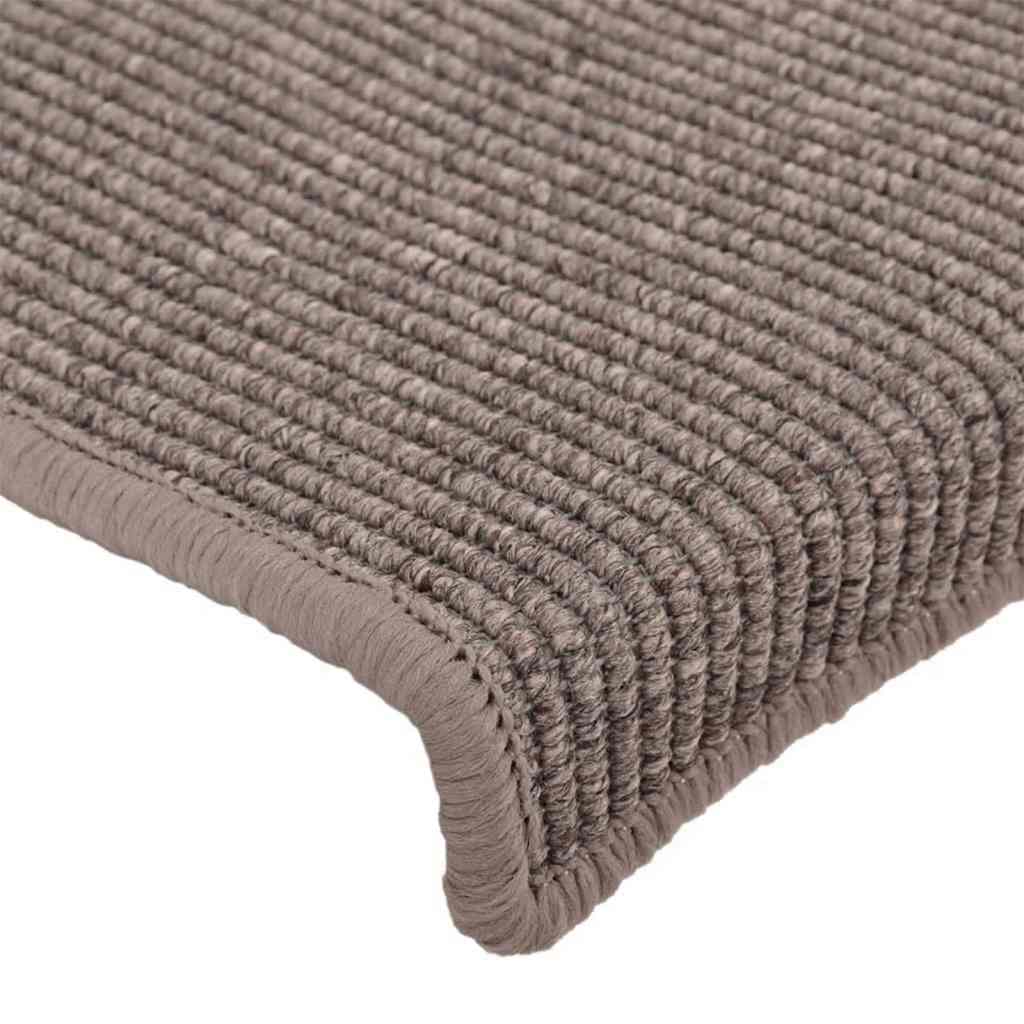 Trapmatten 15 st 65x21x4 cm Donkerbeige Rechthoekige Rand is nu te koop bij PeponiXL, paradijselijk wonen!