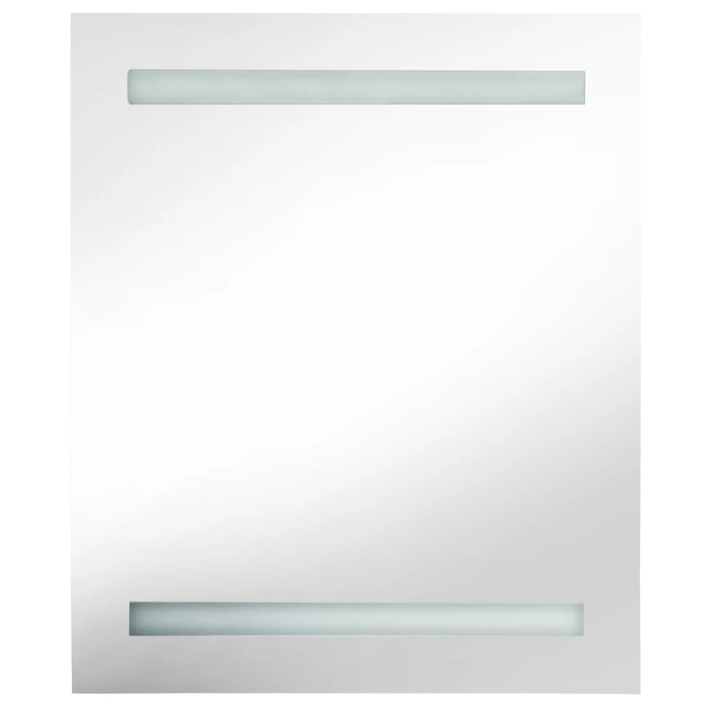 Badkamerkast met spiegel en LED 50x14x60 cm betongrijs is nu te koop bij PeponiXL, paradijselijk wonen!