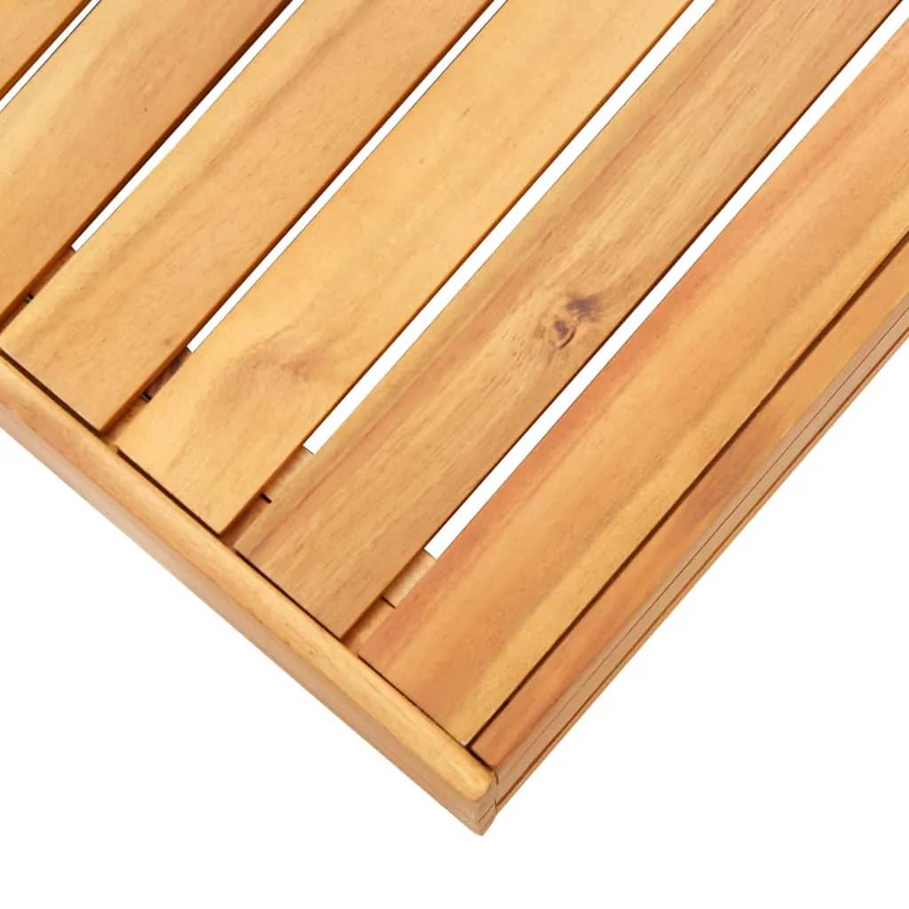 Tuintafel en voetensteun met kussen massief acaciahout is nu te koop bij PeponiXL, paradijselijk wonen!