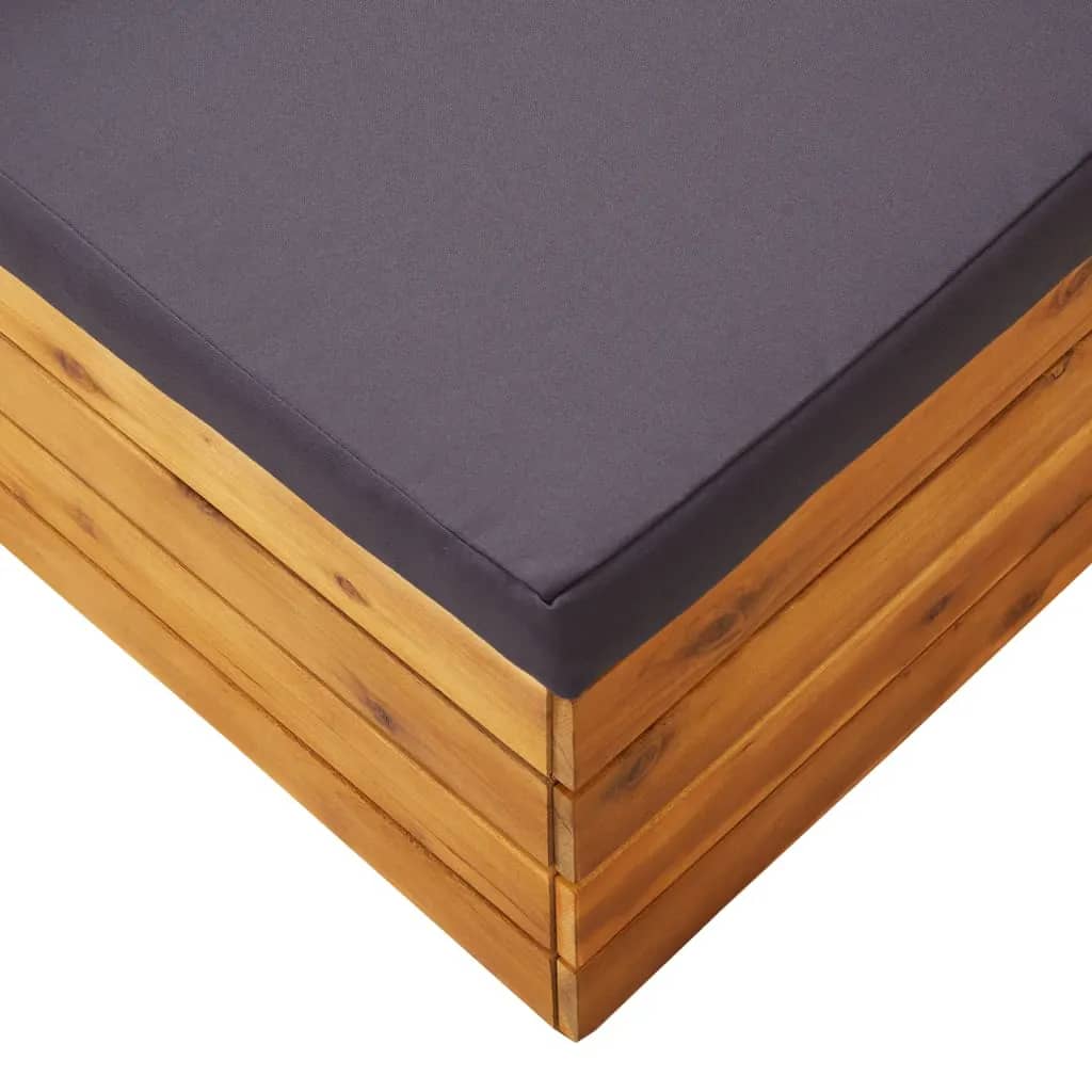 2-delige Loungeset met kussens massief acaciahout is nu te koop bij PeponiXL, paradijselijk wonen!