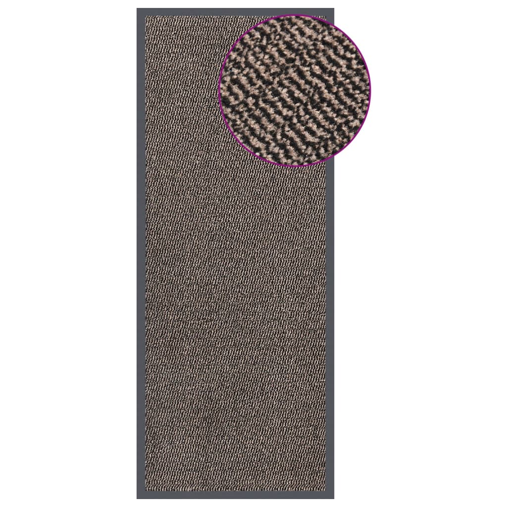 Deurmat getuft 60x150 cm donkerbruin is nu te koop bij PeponiXL, paradijselijk wonen!