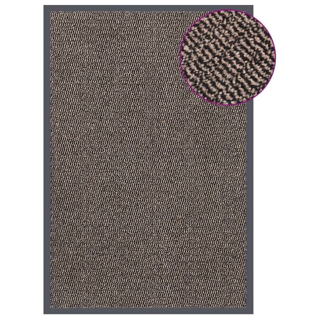 Deurmat getuft 80x120 cm donkerbruin is nu te koop bij PeponiXL, paradijselijk wonen!