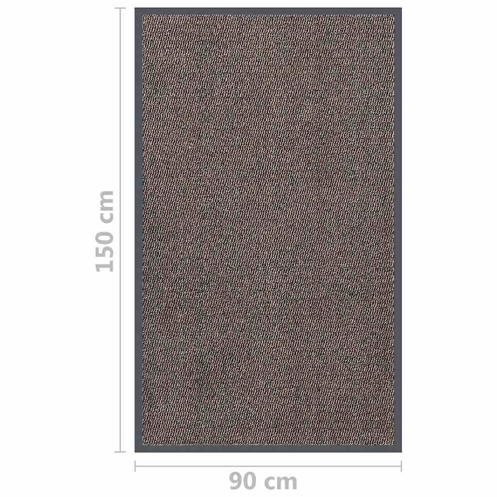 Deurmat getuft 90x150 cm donkerbruin is nu te koop bij PeponiXL, paradijselijk wonen!