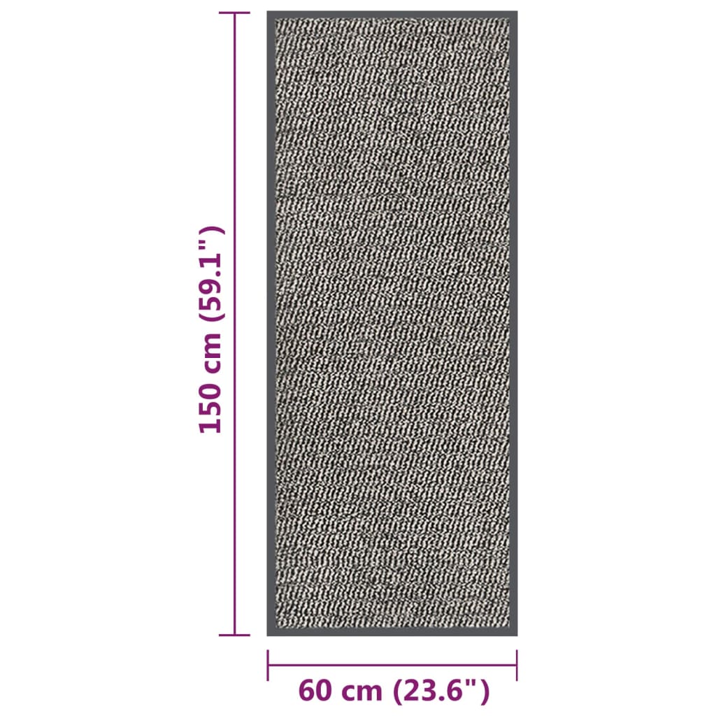 Deurmat getuft 60x150 cm lichtbruin is nu te koop bij PeponiXL, paradijselijk wonen!