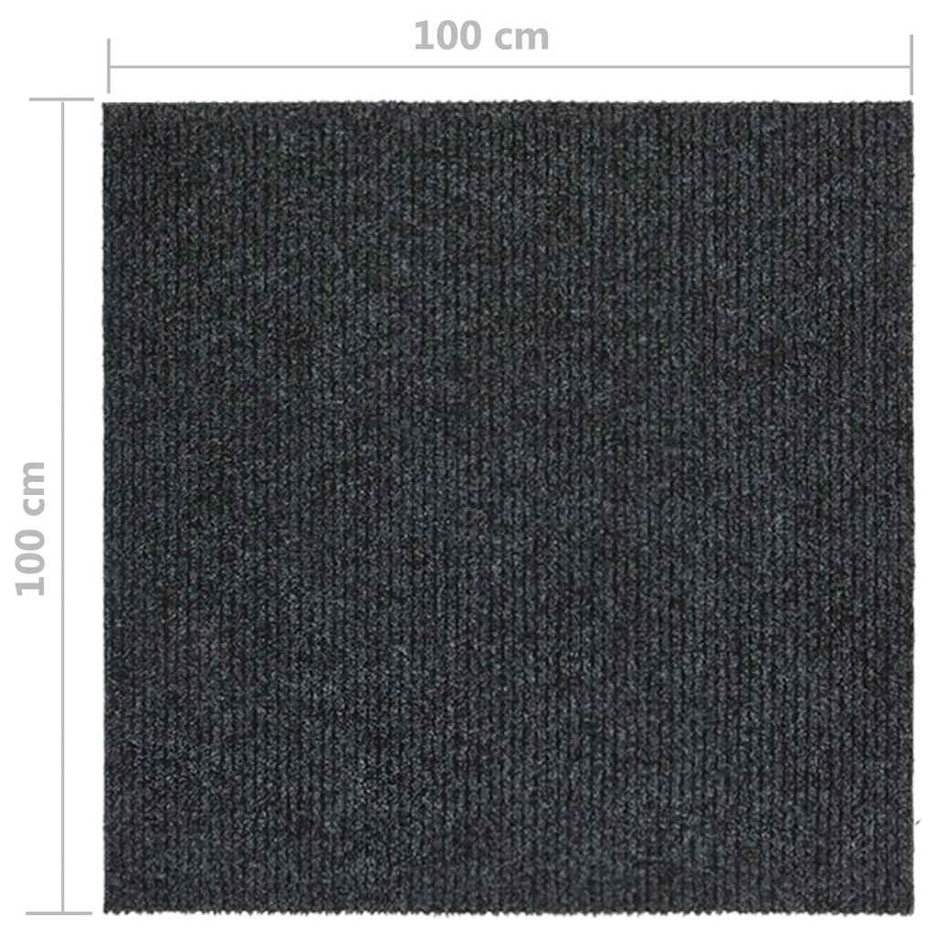 Droogloopmat 100x100 cm antracietkleurig is nu te koop bij PeponiXL, paradijselijk wonen!