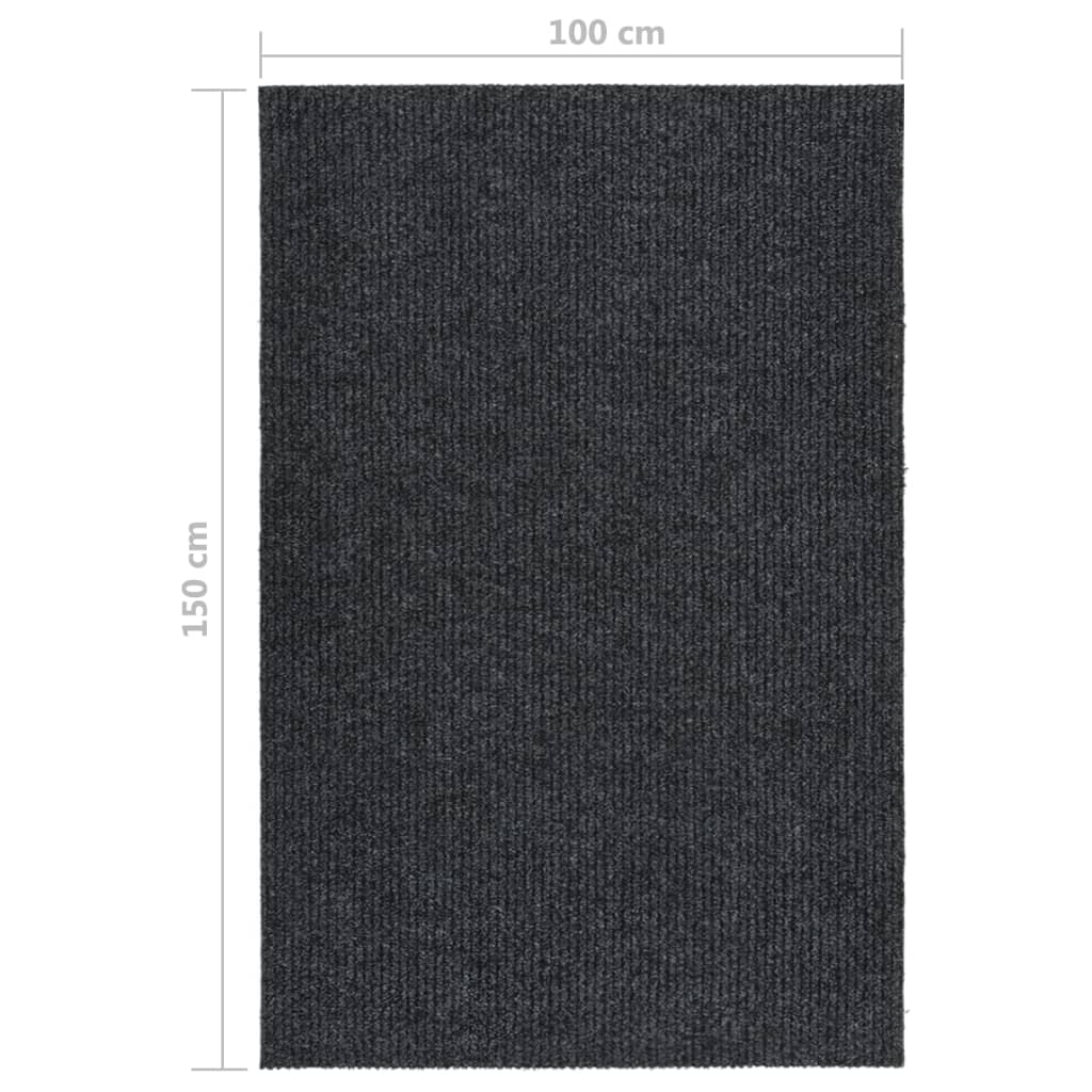 Droogloopmat 100x150 cm antracietkleurig is nu te koop bij PeponiXL, paradijselijk wonen!