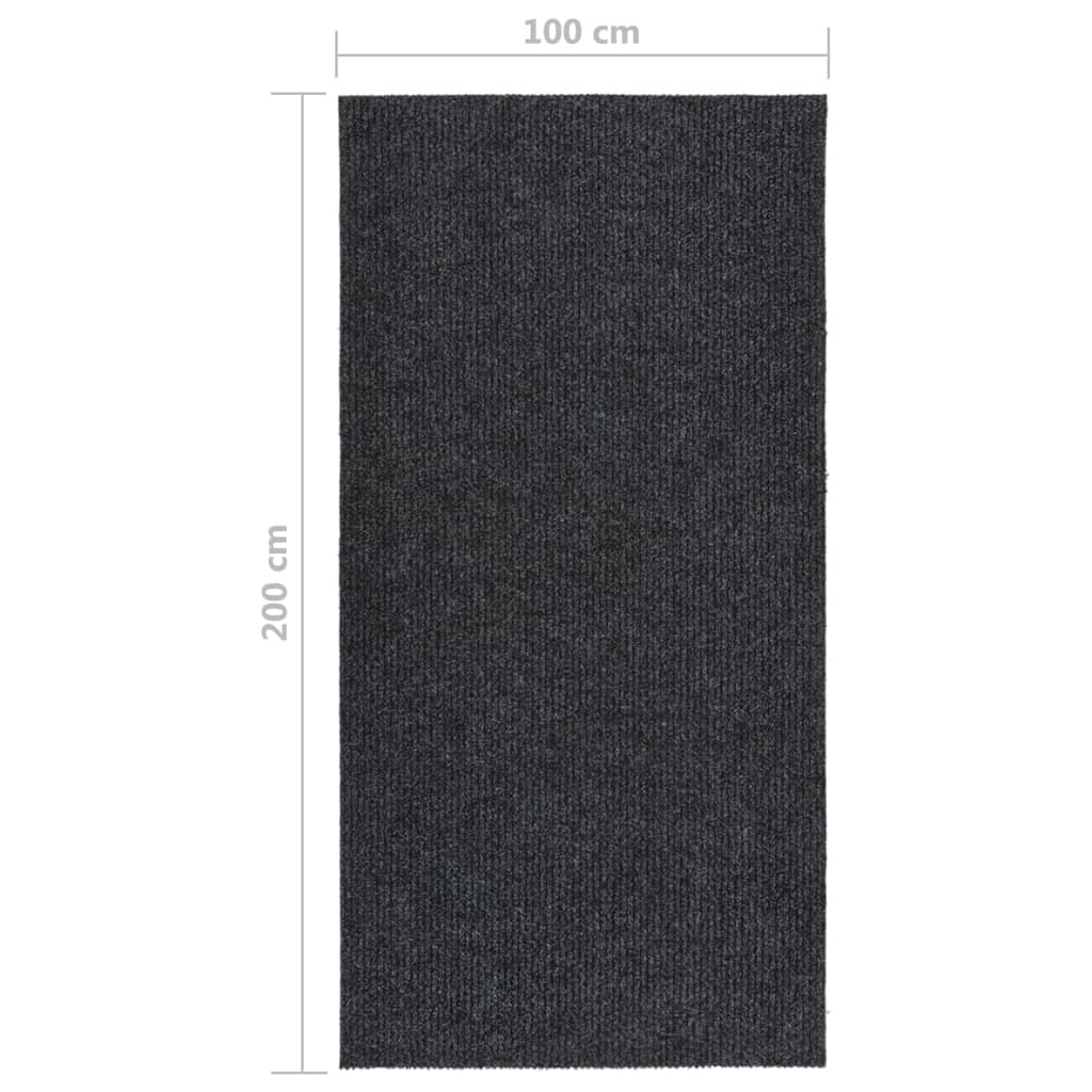 Droogloopmat 100x200 cm antracietkleurig is nu te koop bij PeponiXL, paradijselijk wonen!