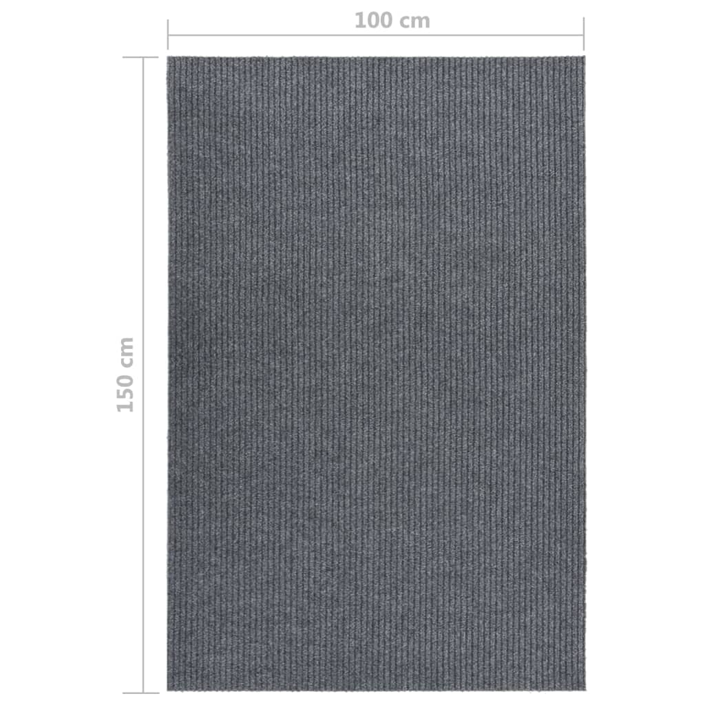 Droogloopmat 100x150 cm grijs is nu te koop bij PeponiXL, paradijselijk wonen!