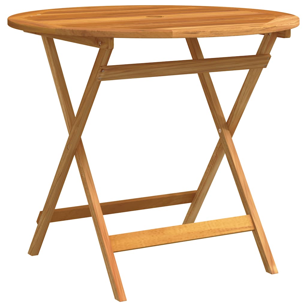 Tuintafel inklapbaar Ø90x75 cm massief eucalyptushout is nu te koop bij PeponiXL, paradijselijk wonen!