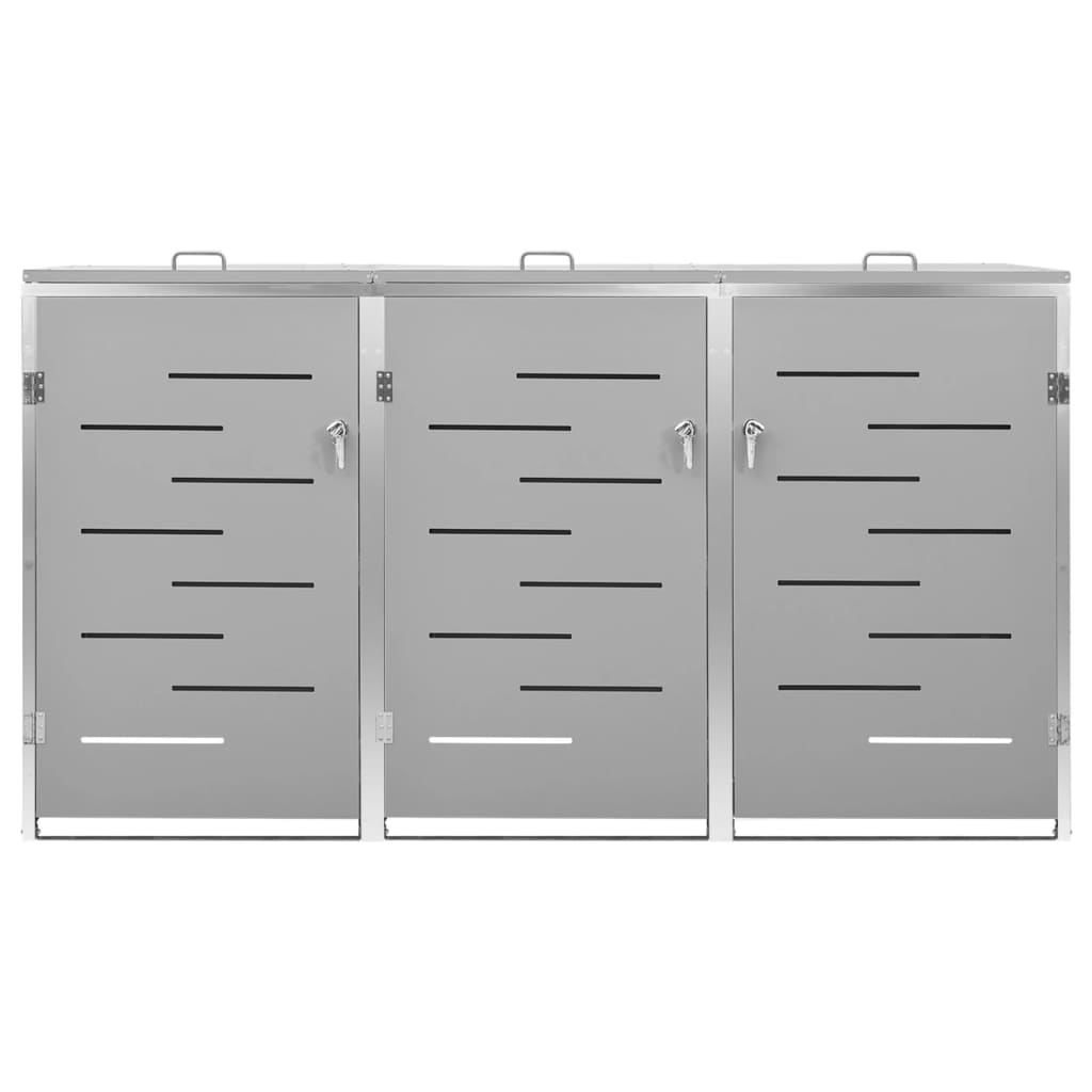 Containerberging driedubbel 207x77,5x112,5 cm roestvrij staal is nu te koop bij PeponiXL, paradijselijk wonen!
