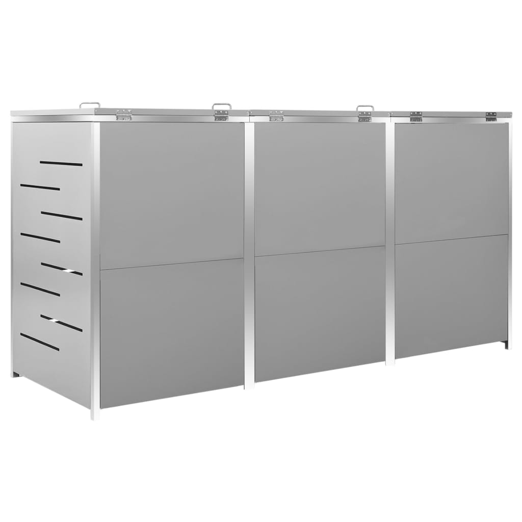 Containerberging driedubbel 207x77,5x112,5 cm roestvrij staal is nu te koop bij PeponiXL, paradijselijk wonen!