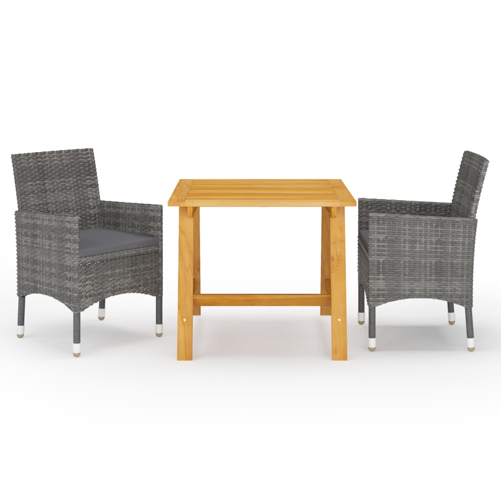 3-delige Tuinset grijs is nu te koop bij PeponiXL, paradijselijk wonen!