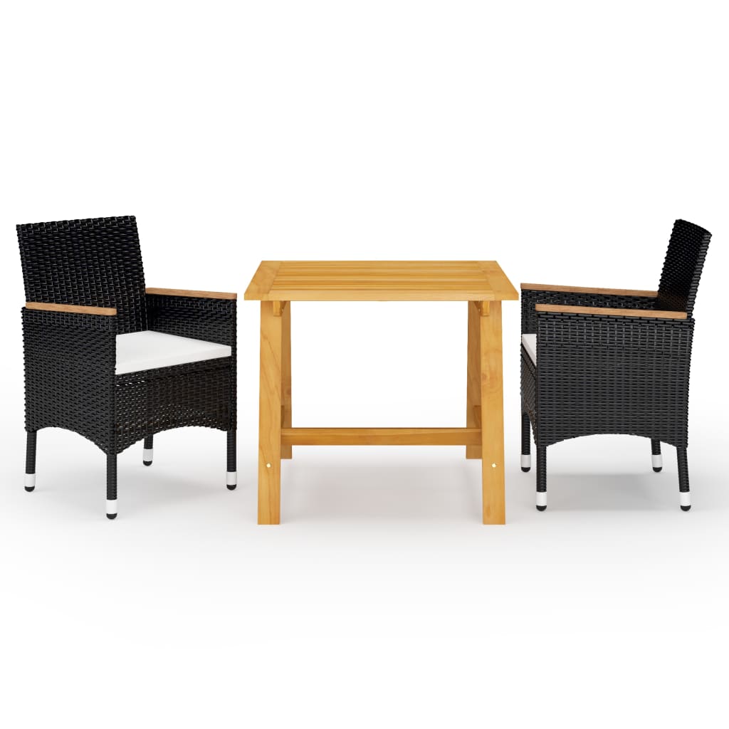 3-delige Tuinset zwart is nu te koop bij PeponiXL, paradijselijk wonen!