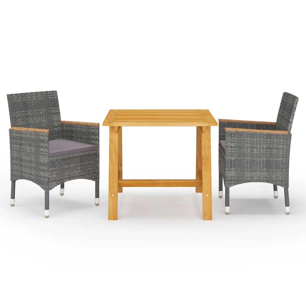 3-delige Tuinset grijs is nu te koop bij PeponiXL, paradijselijk wonen!