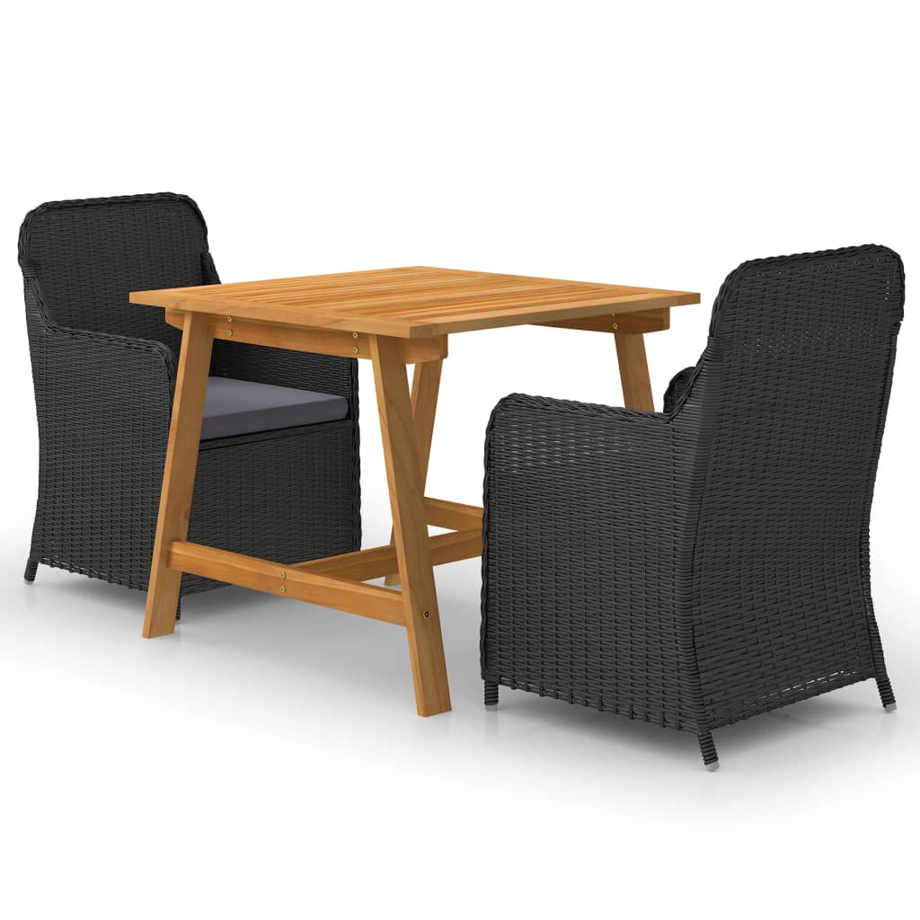 3-delige Tuinset zwart is nu te koop bij PeponiXL, paradijselijk wonen!