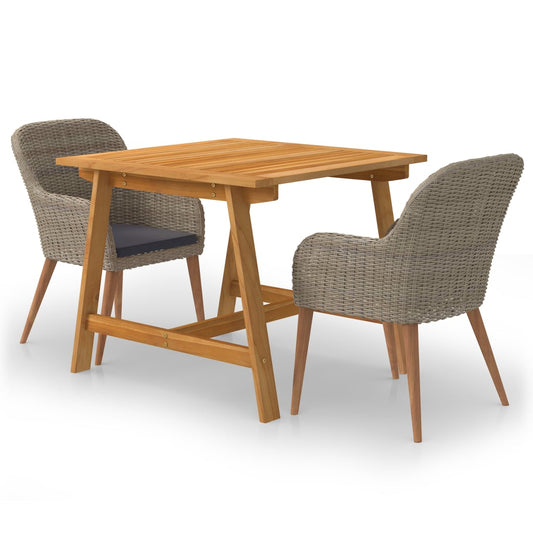 3-delige Tuinset bruin is nu te koop bij PeponiXL, paradijselijk wonen!