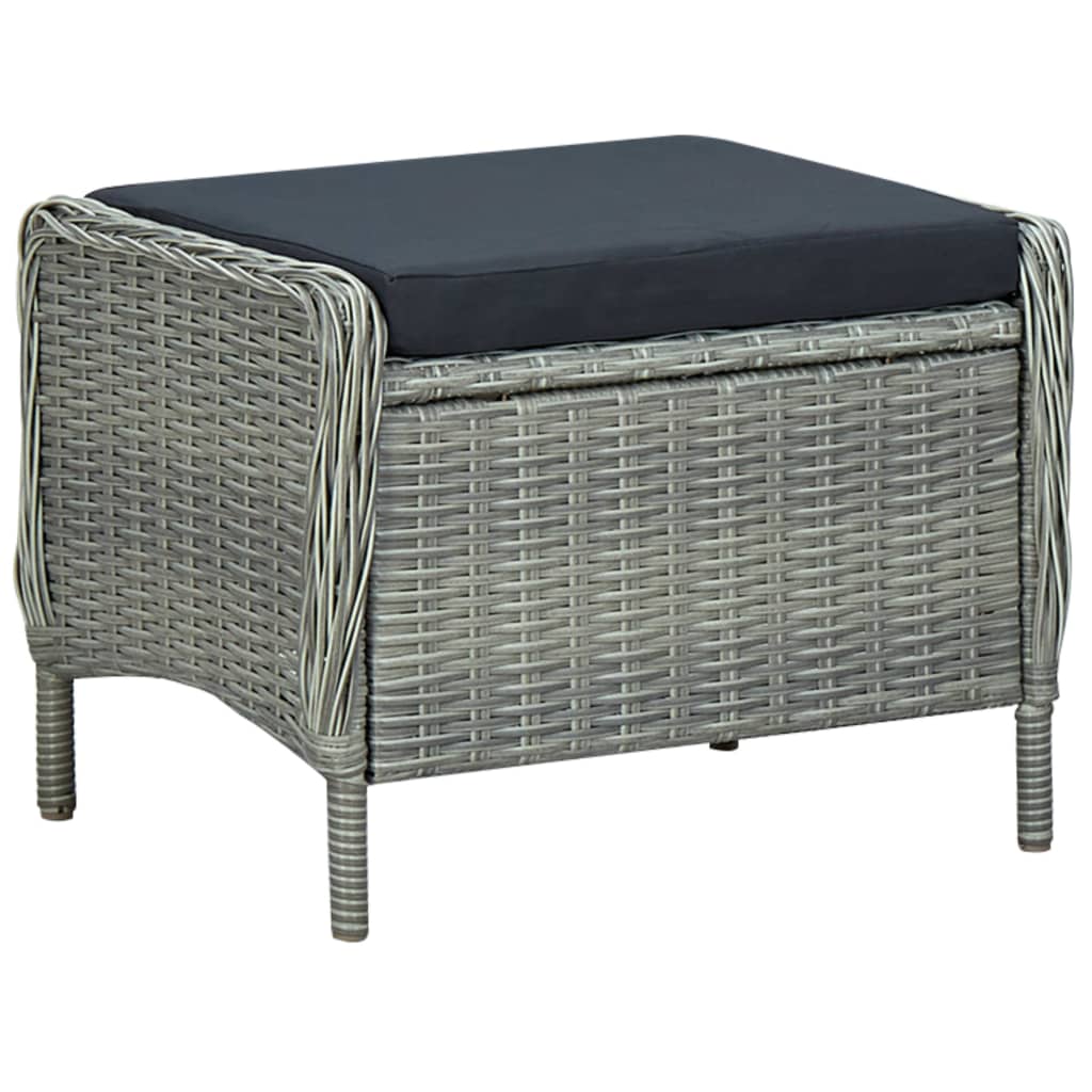 5-delige Tuinset lichtgrijs is nu te koop bij PeponiXL, paradijselijk wonen!