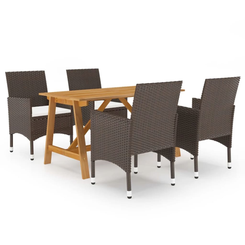 5-delige Tuinset bruin is nu te koop bij PeponiXL, paradijselijk wonen!