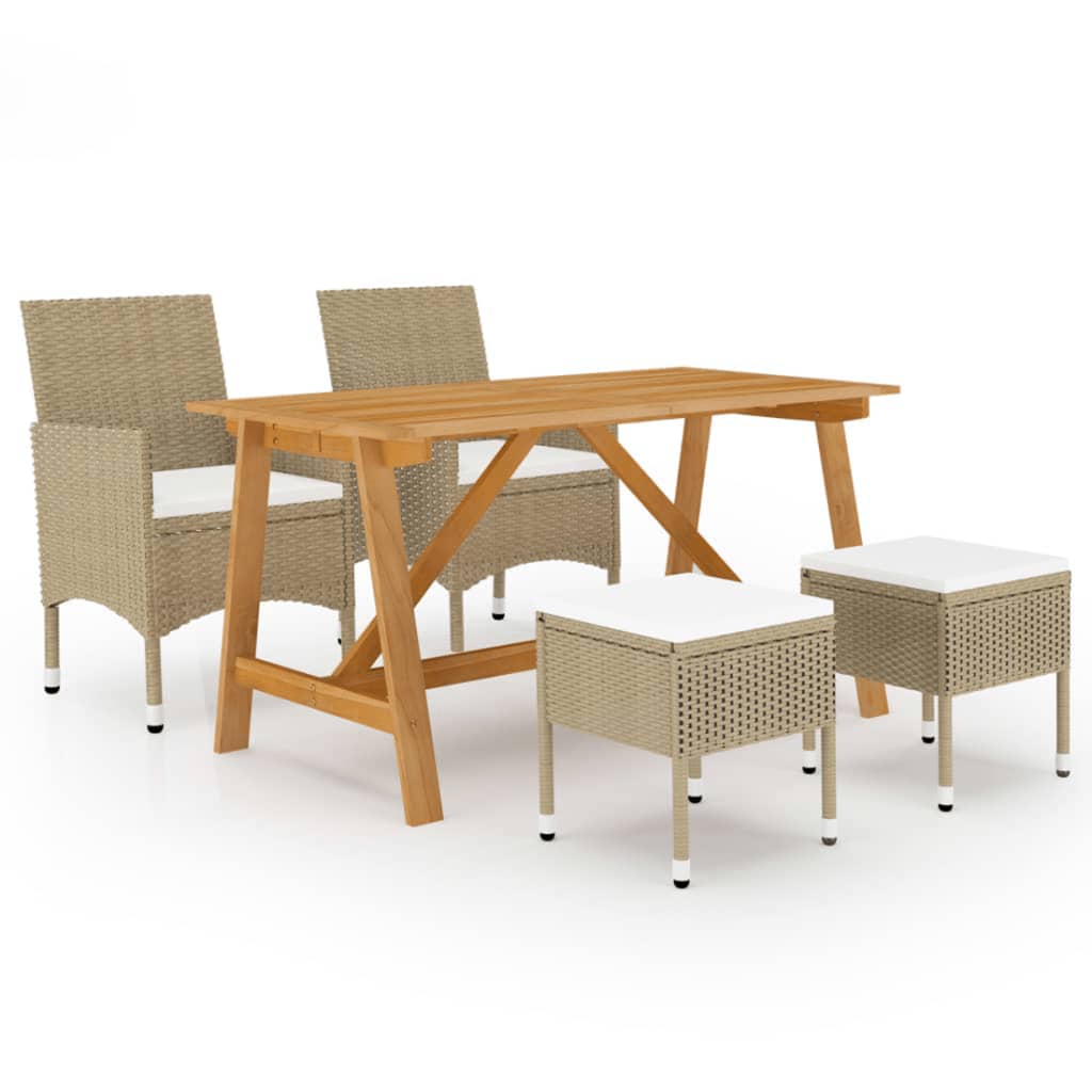 5-delige Tuinset beige is nu te koop bij PeponiXL, paradijselijk wonen!