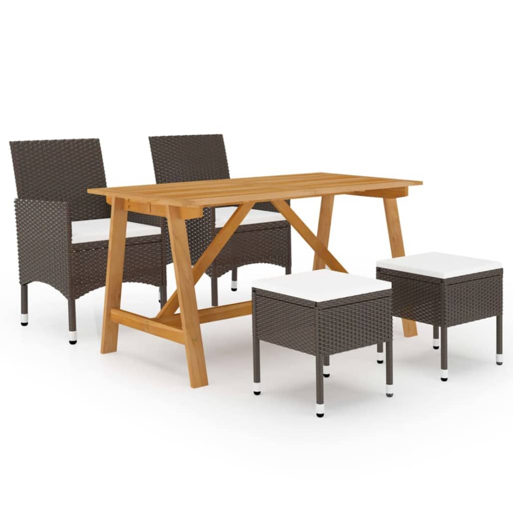 5-delige Tuinset bruin is nu te koop bij PeponiXL, paradijselijk wonen!