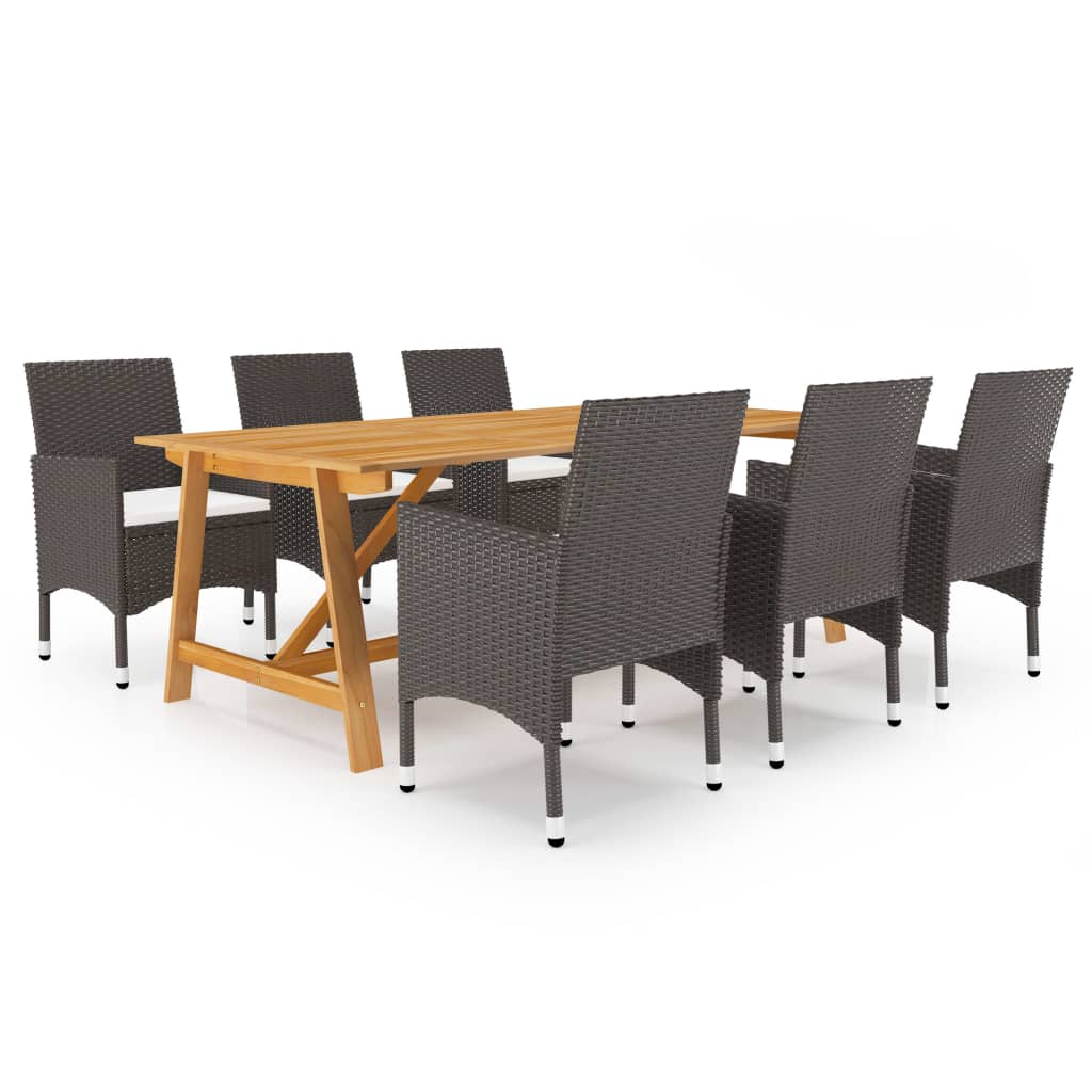 7-delige Tuinset bruin is nu te koop bij PeponiXL, paradijselijk wonen!