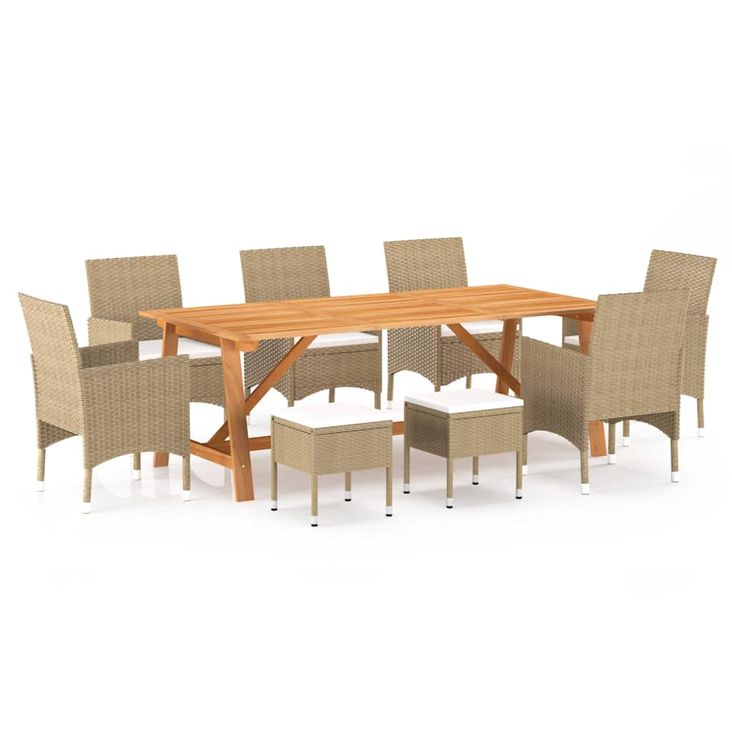 9-delige Tuinset beige is nu te koop bij PeponiXL, paradijselijk wonen!