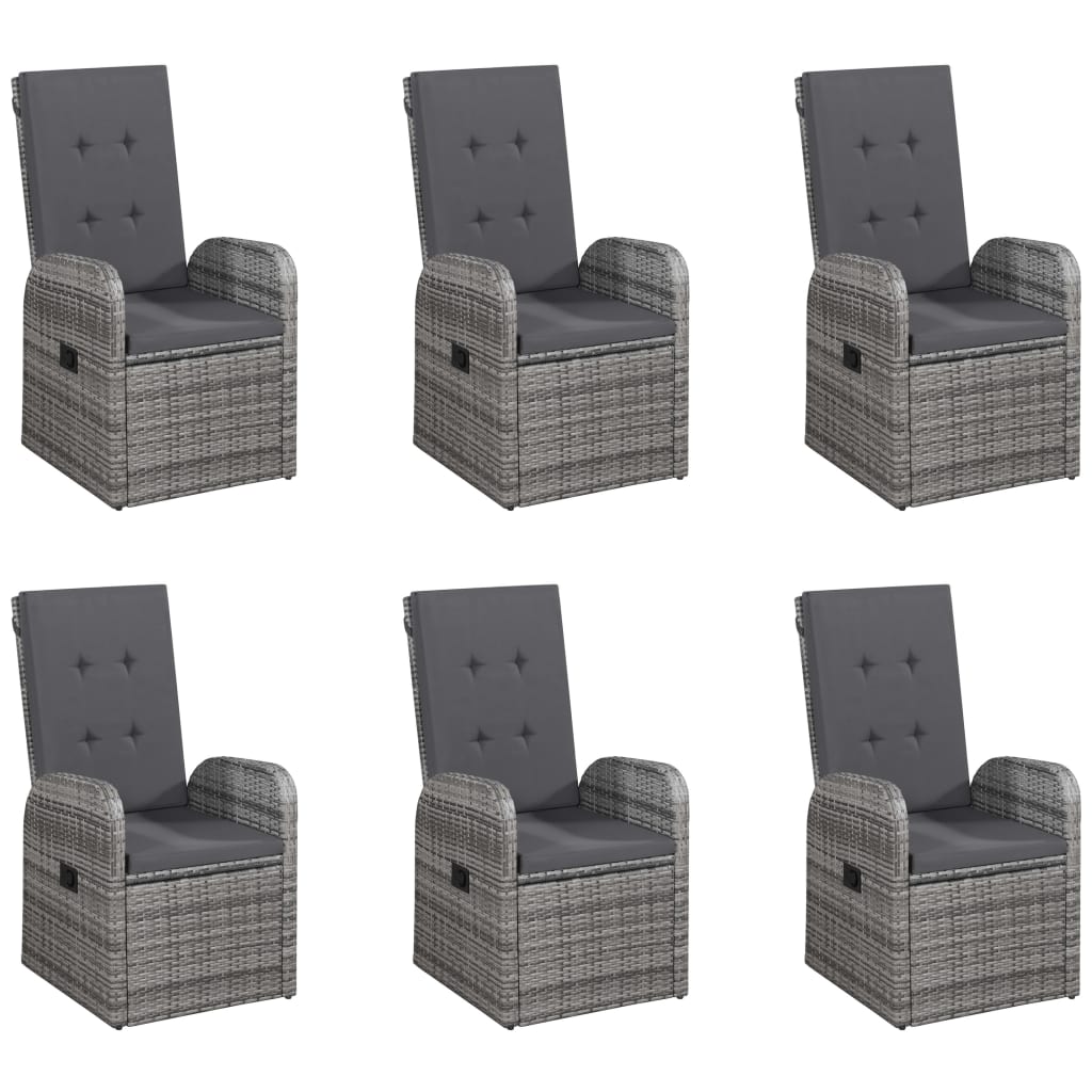 7-delige Tuinset grijs is nu te koop bij PeponiXL, paradijselijk wonen!